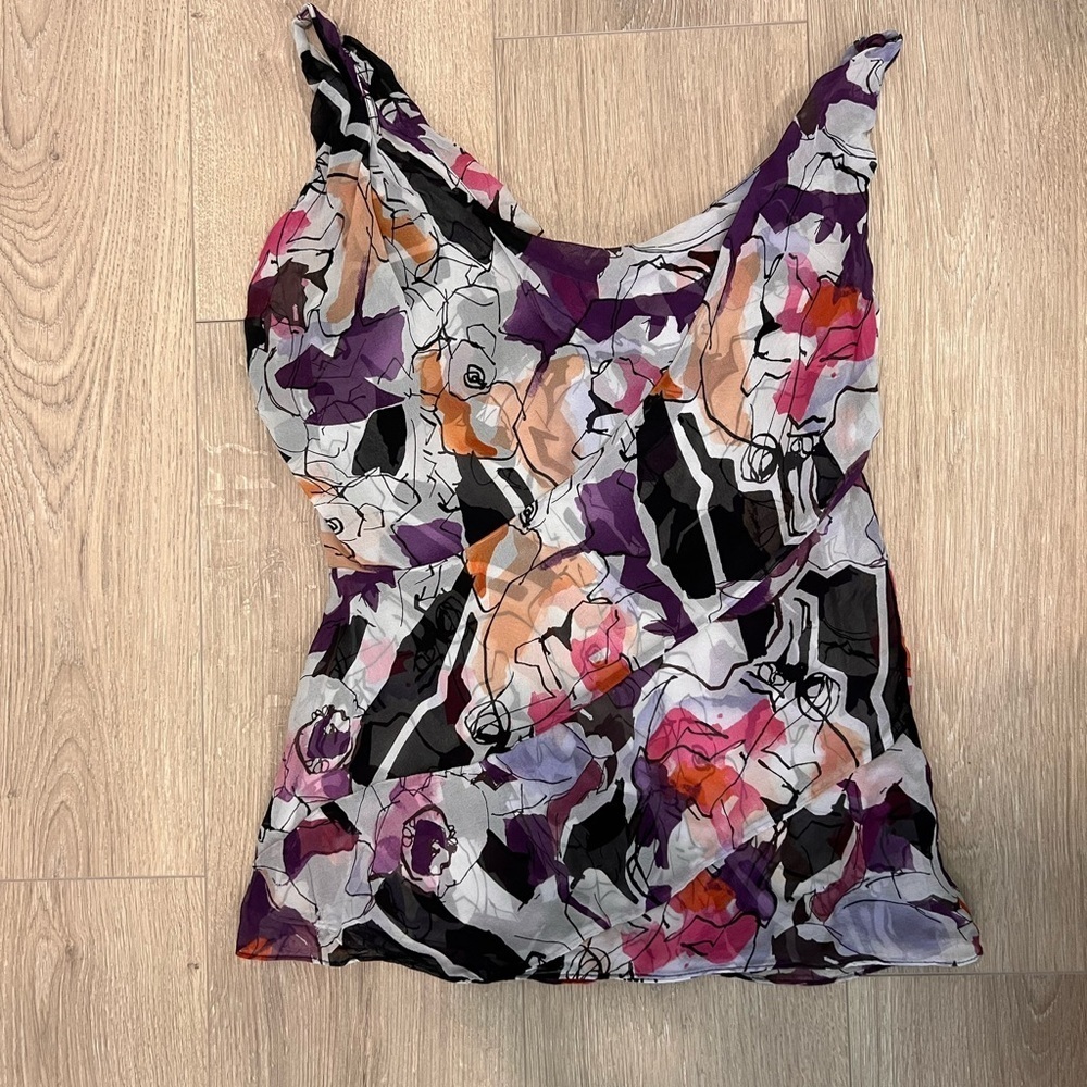 Diane Von Furstenberg Multicolor Abstract Tank Top